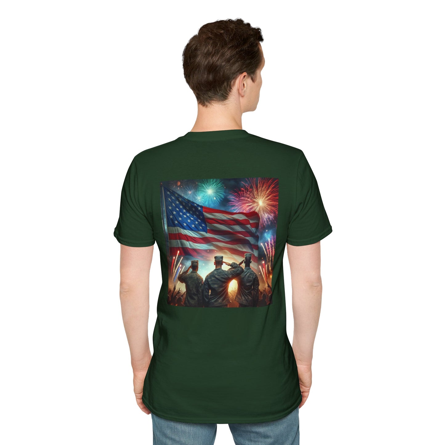 Solders Salute To America Softstyle T-Shirt