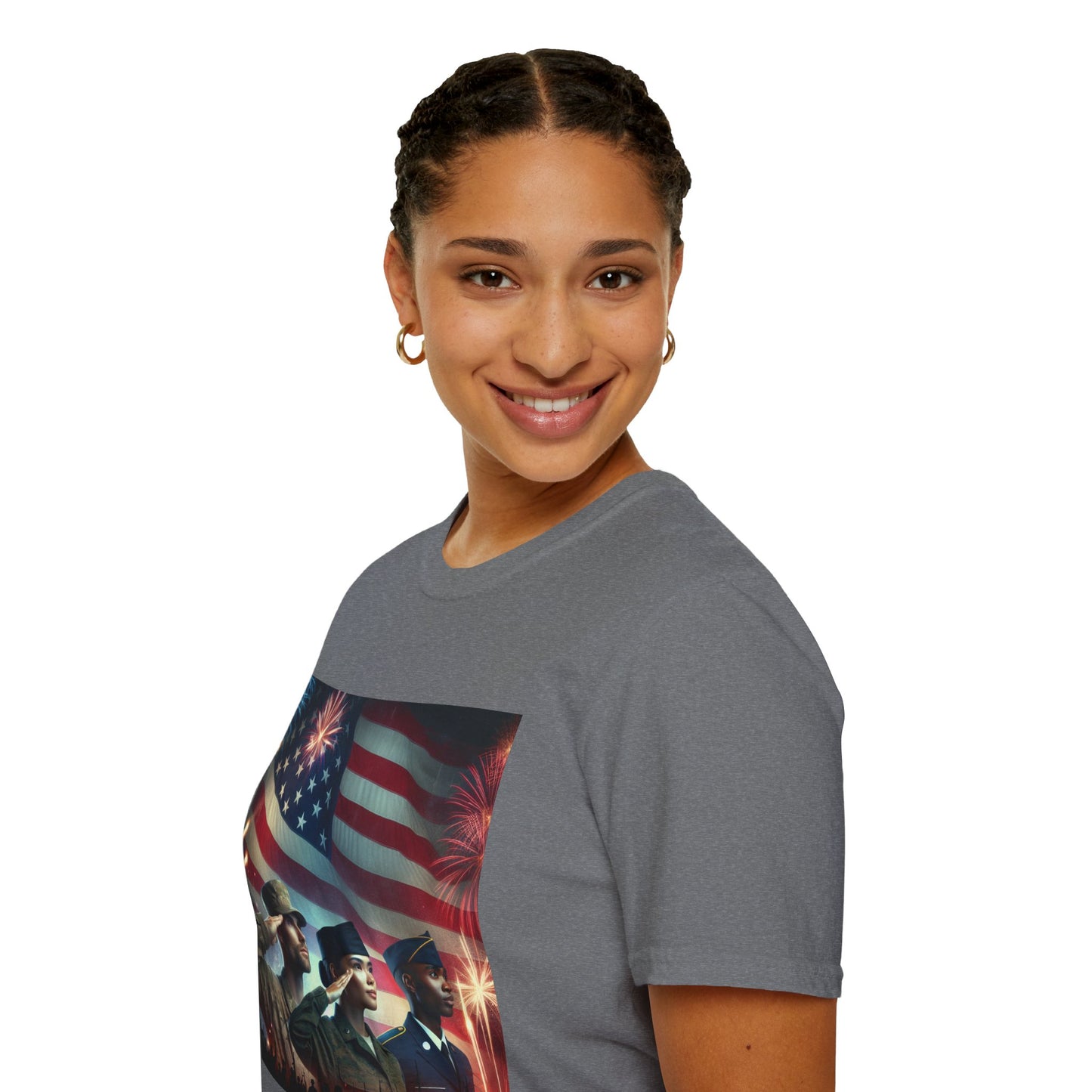 Solders Salute To America Softstyle T-Shirt