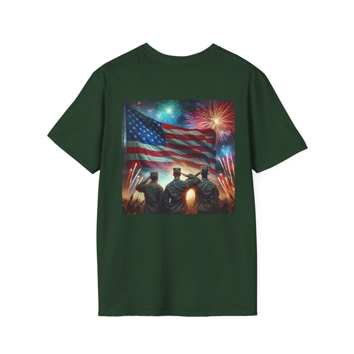 Solders Salute To America Softstyle T-Shirt