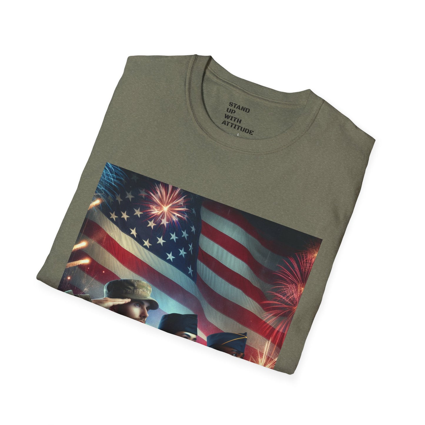 Solders Salute To America Softstyle T-Shirt