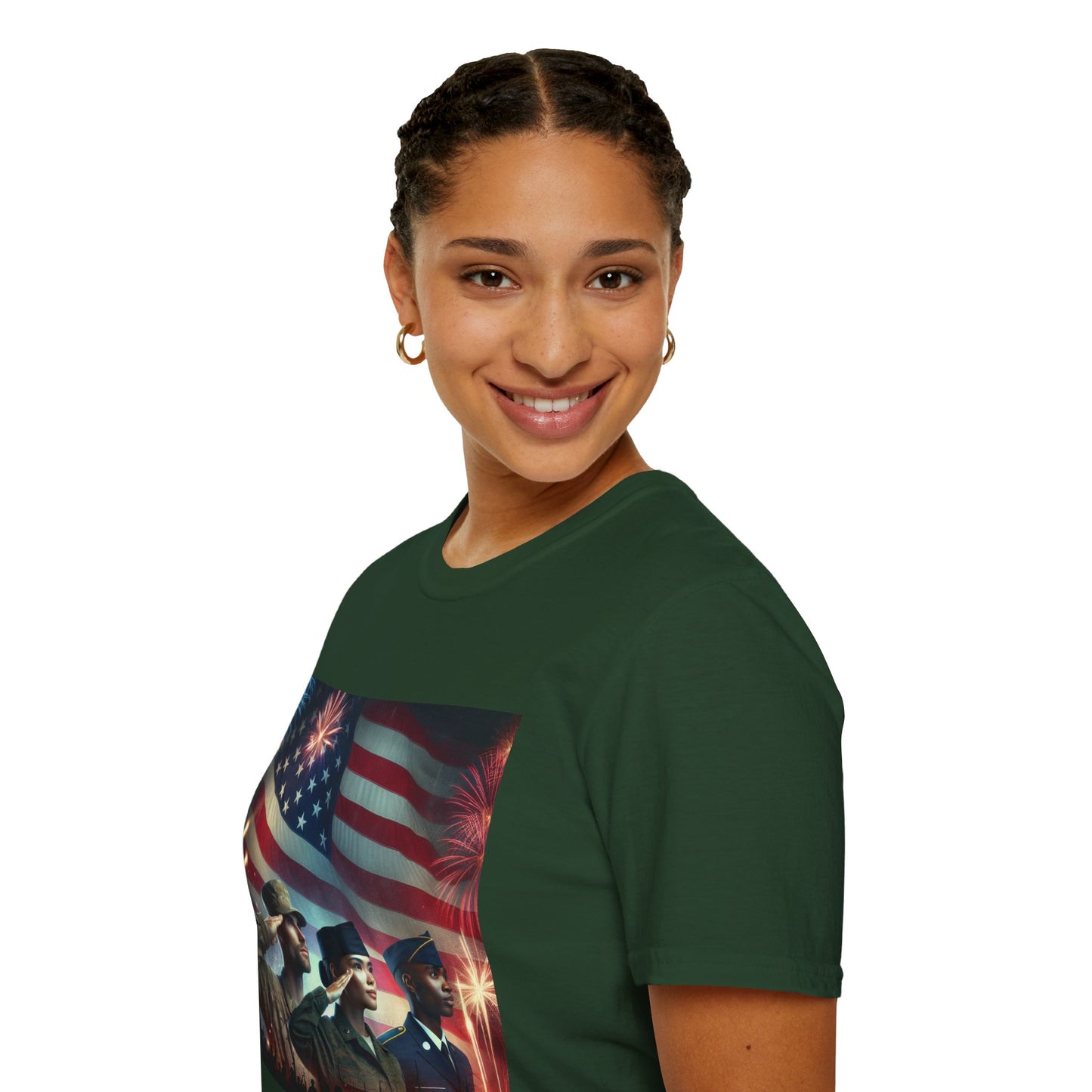 Solders Salute To America Softstyle T-Shirt