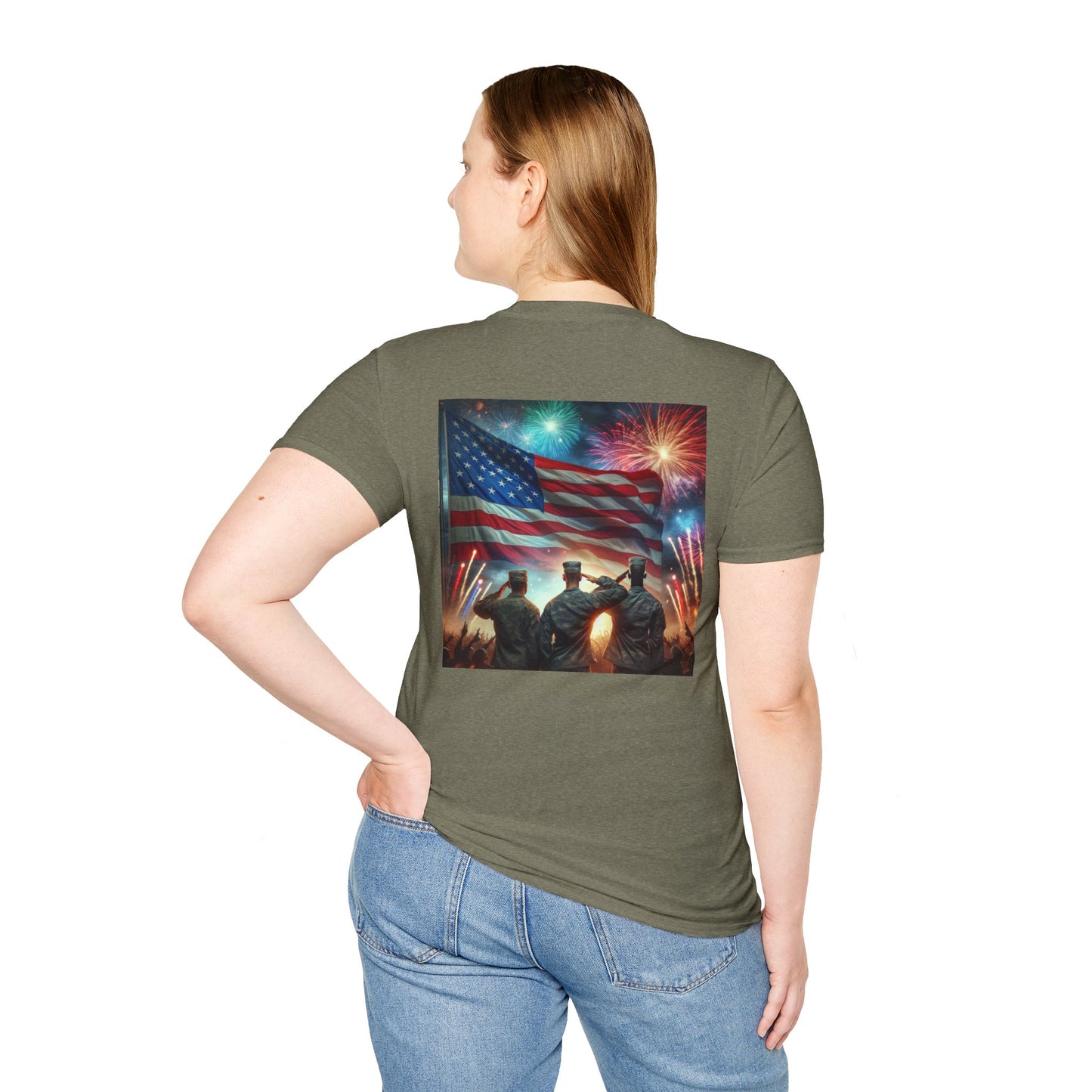 Solders Salute To America Softstyle T-Shirt