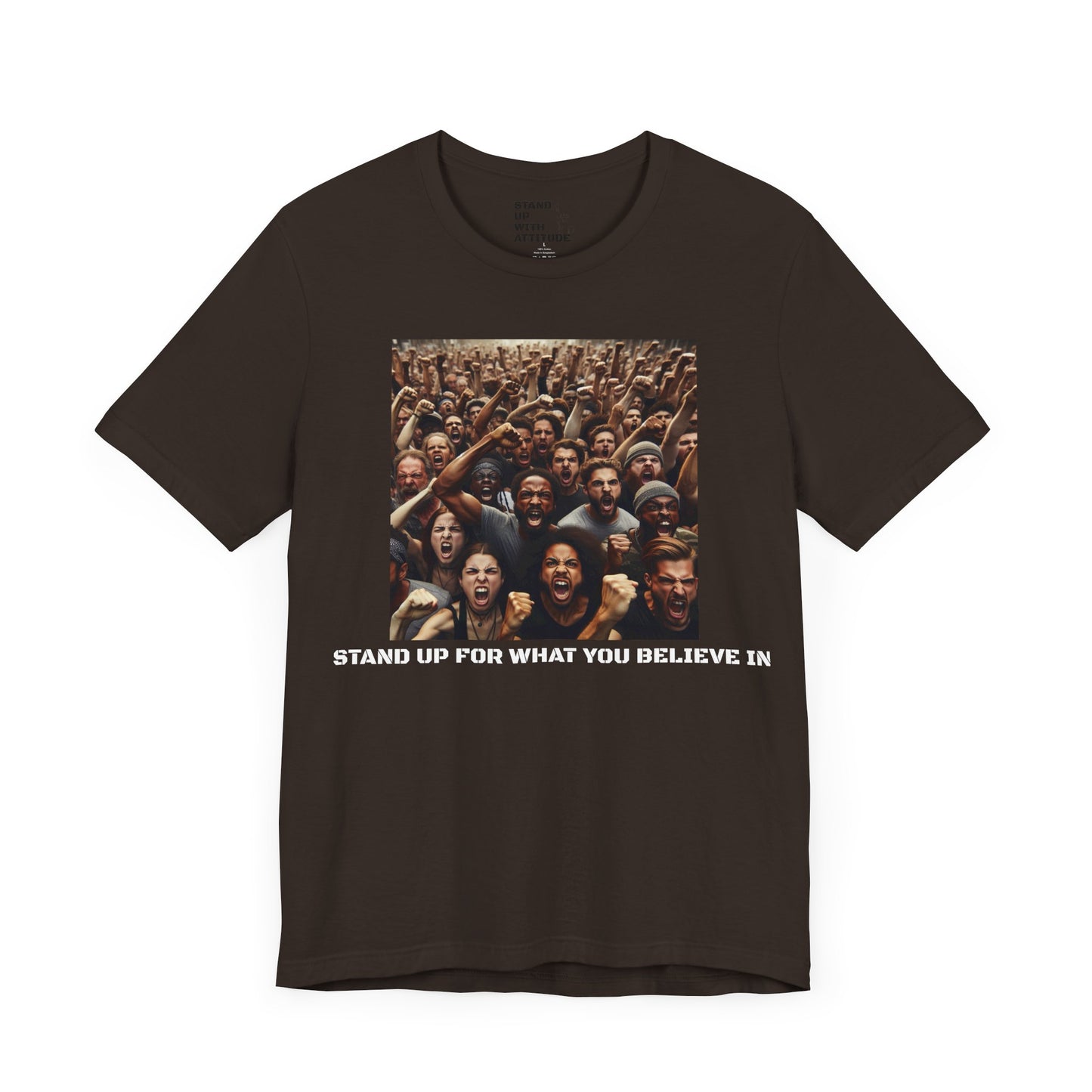 A Crowd Standing Up For What They Believe In Short Sleeve Tee