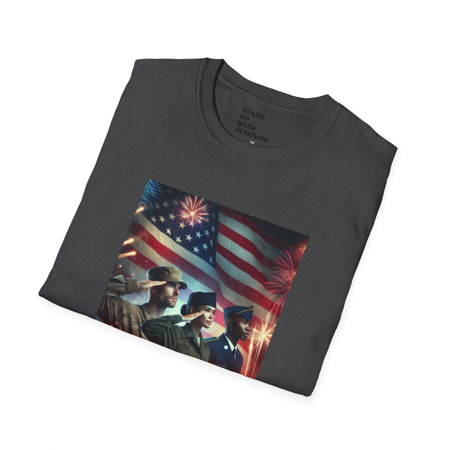 Solders Salute To America Softstyle T-Shirt