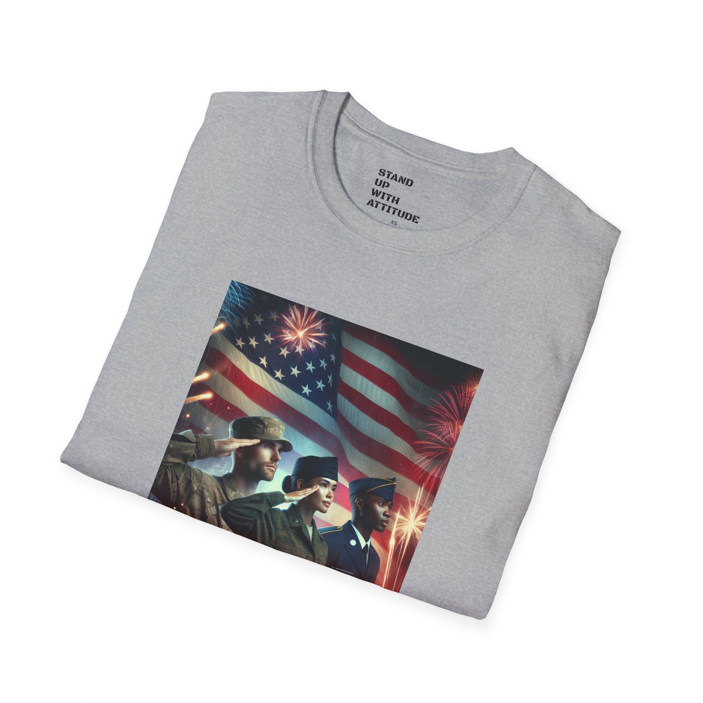 Solders Salute To America Softstyle T-Shirt