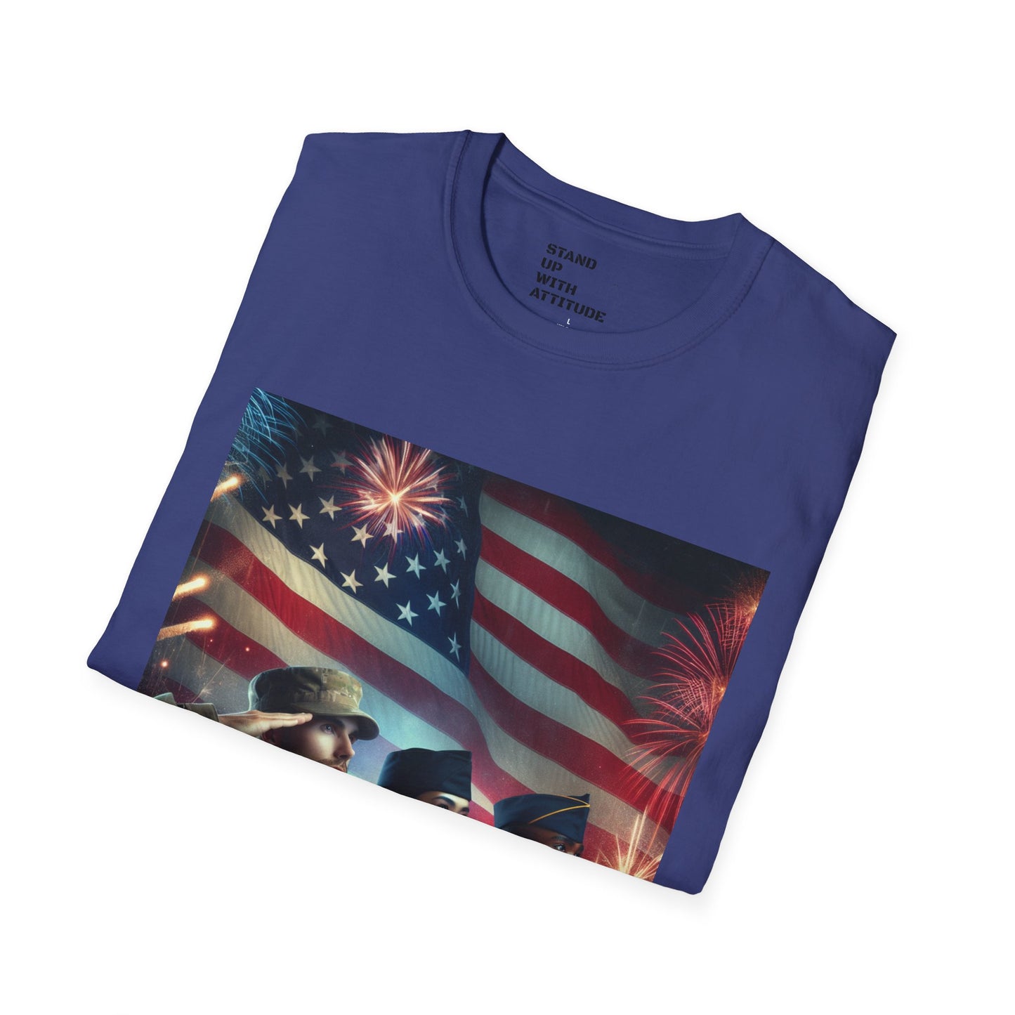 Solders Salute To America Softstyle T-Shirt