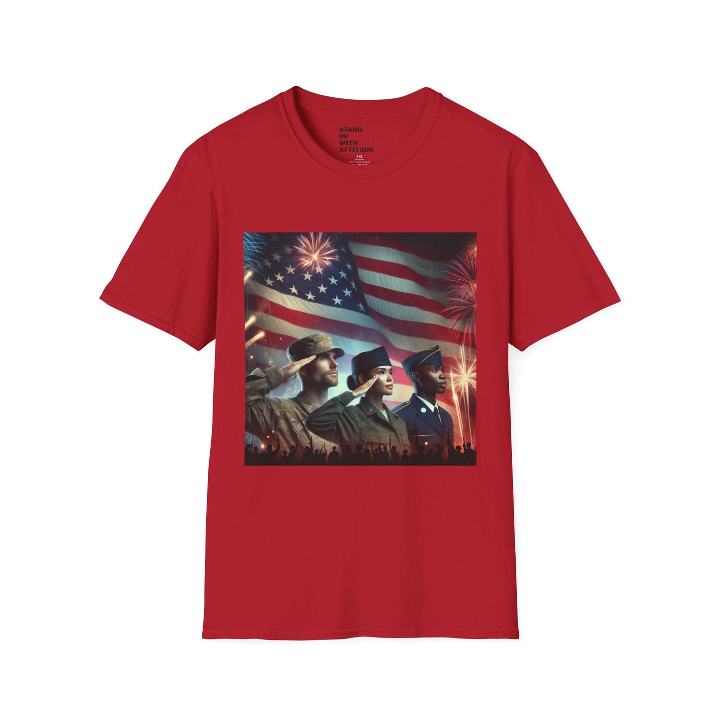 Solders Salute To America Softstyle T-Shirt