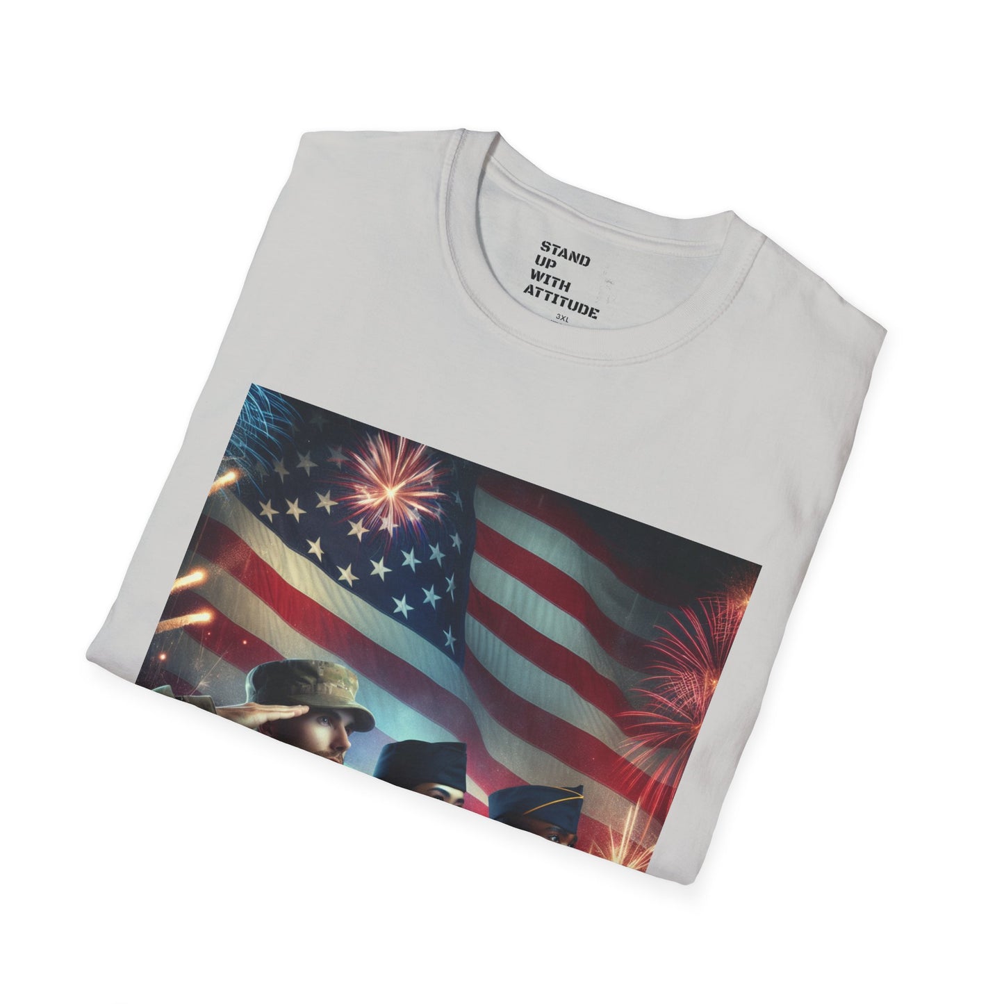 Solders Salute To America Softstyle T-Shirt