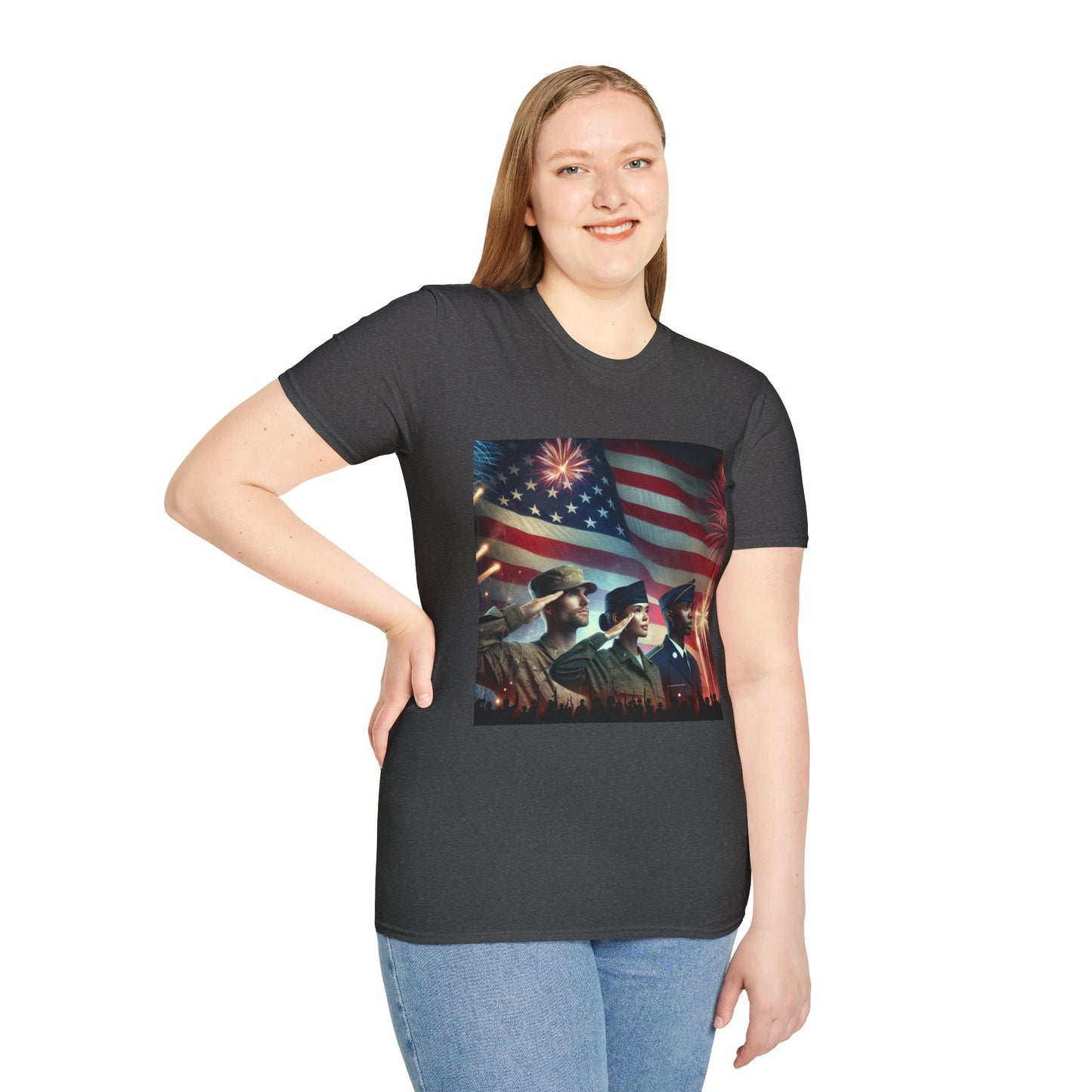 Solders Salute To America Softstyle T-Shirt