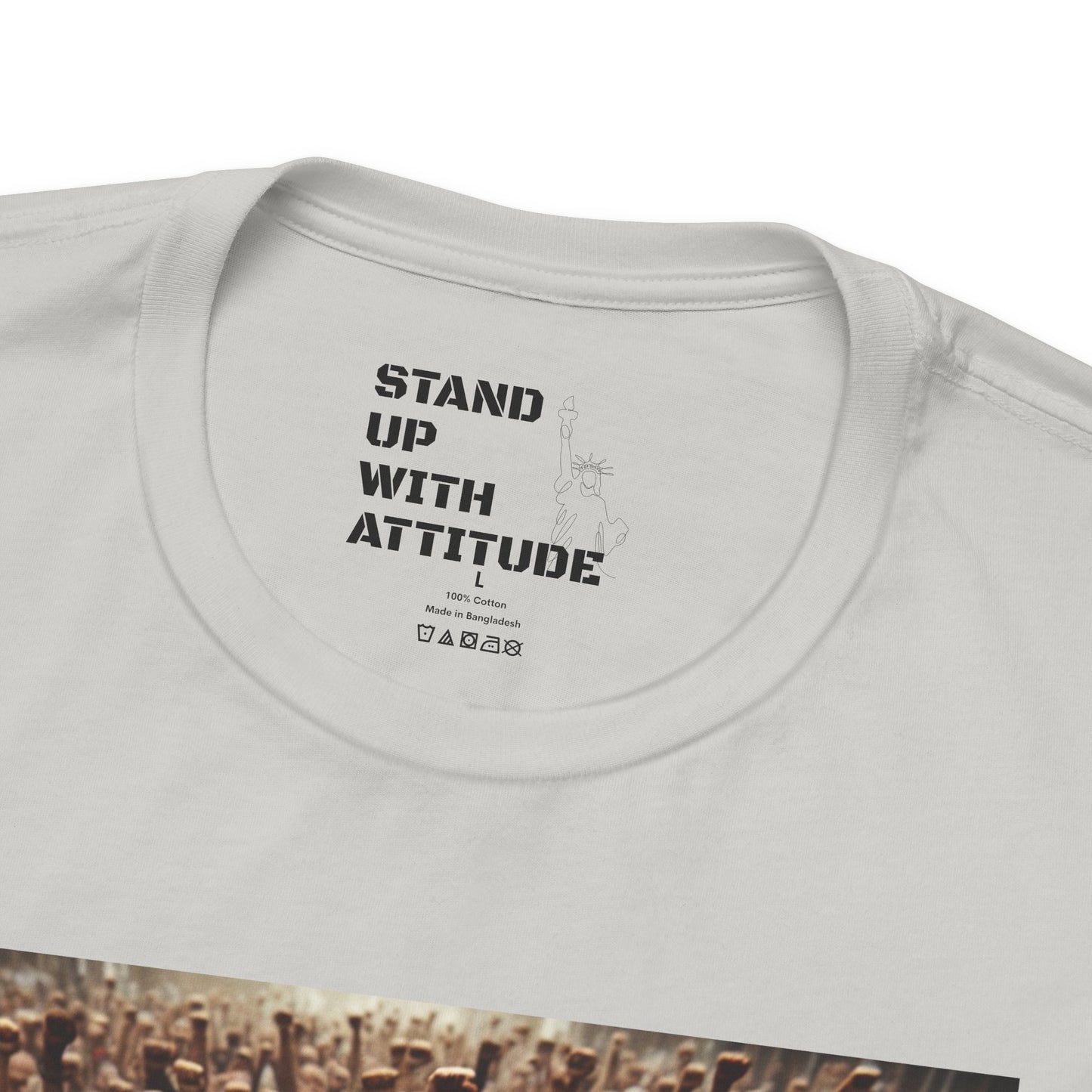 A Crowd Standing Up For What They Believe In Short Sleeve Tee