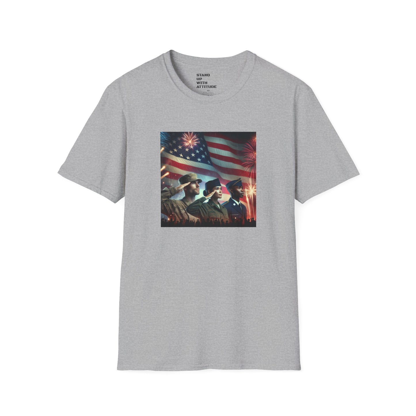 Solders Salute To America Softstyle T-Shirt