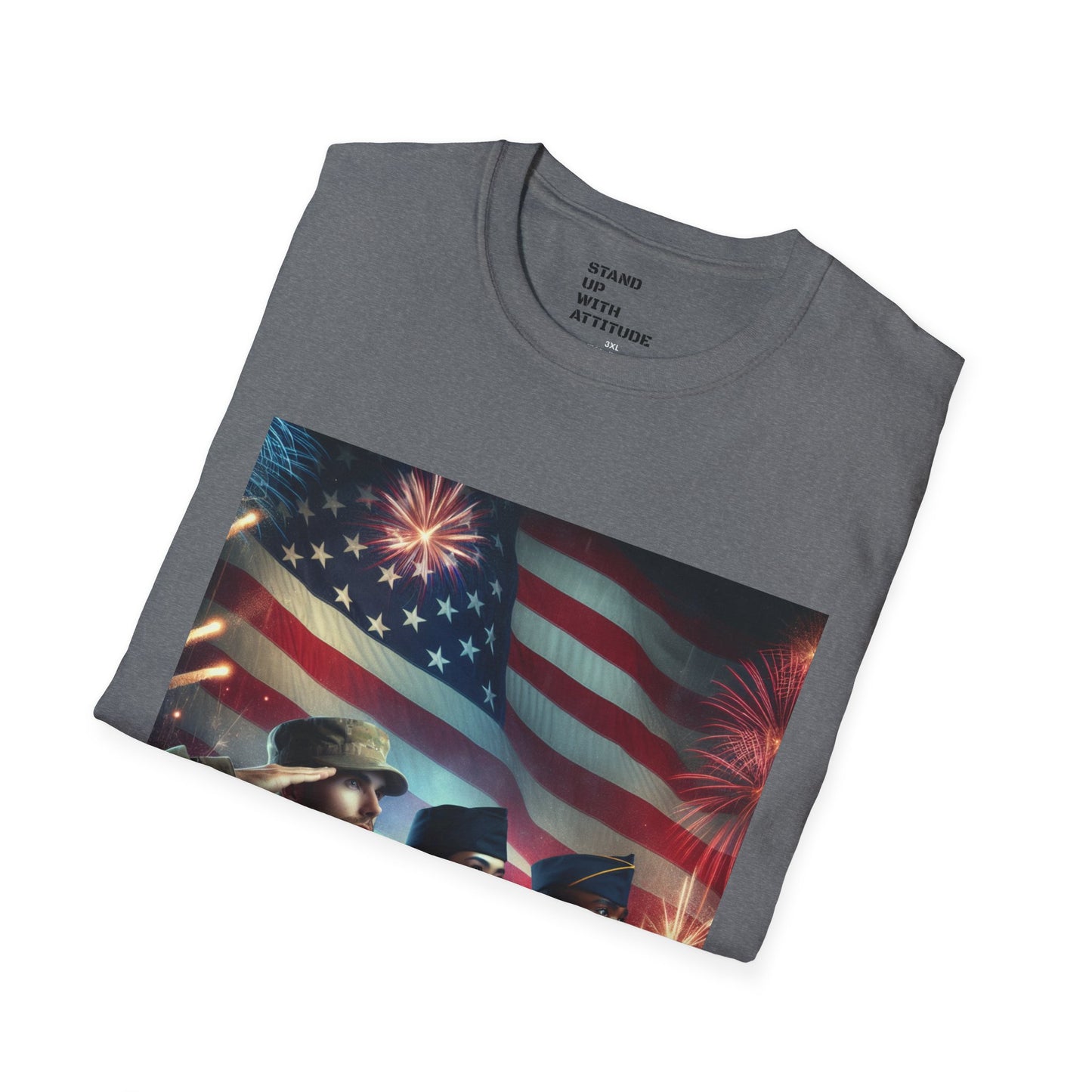 Solders Salute To America Softstyle T-Shirt