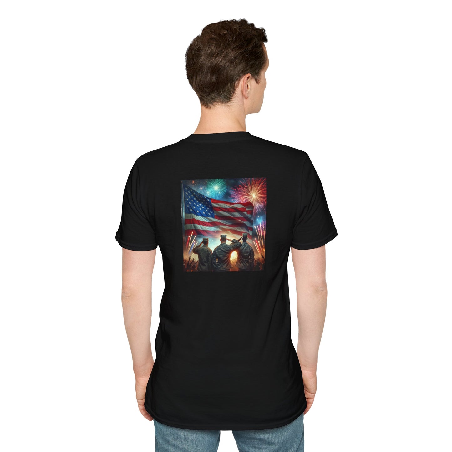 Solders Salute To America Softstyle T-Shirt