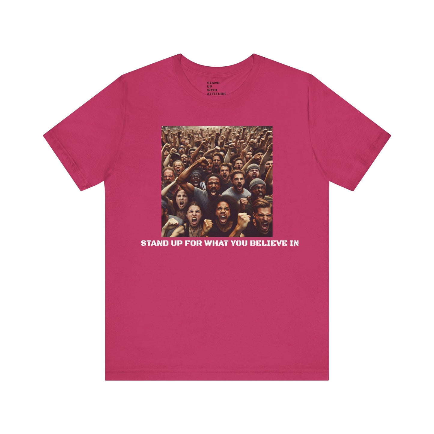 A Crowd Standing Up For What They Believe In Short Sleeve Tee