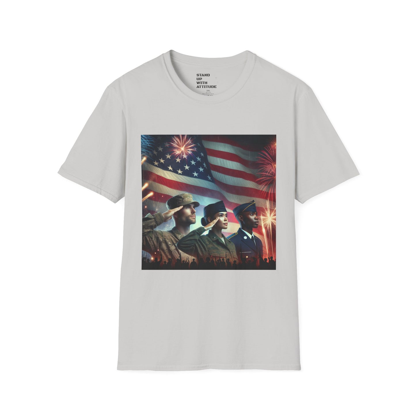 Solders Salute To America Softstyle T-Shirt