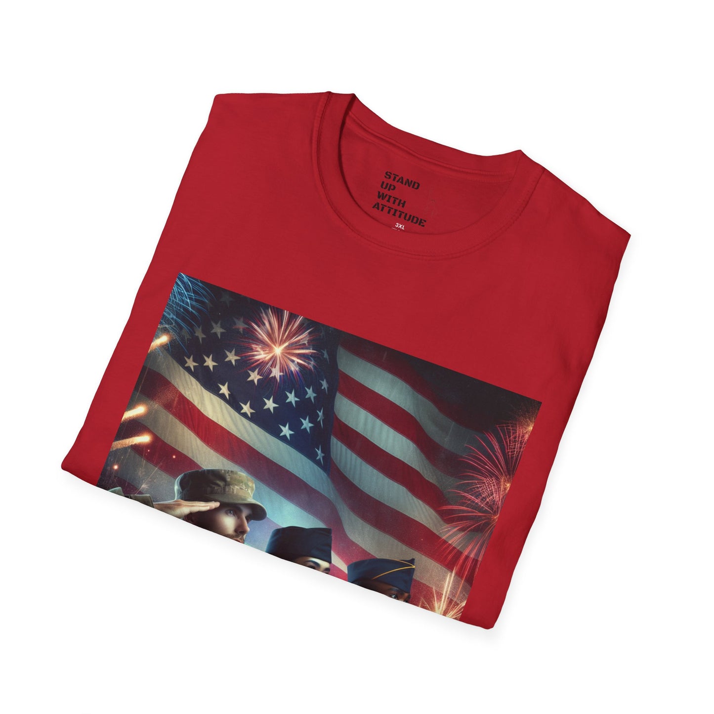 Solders Salute To America Softstyle T-Shirt