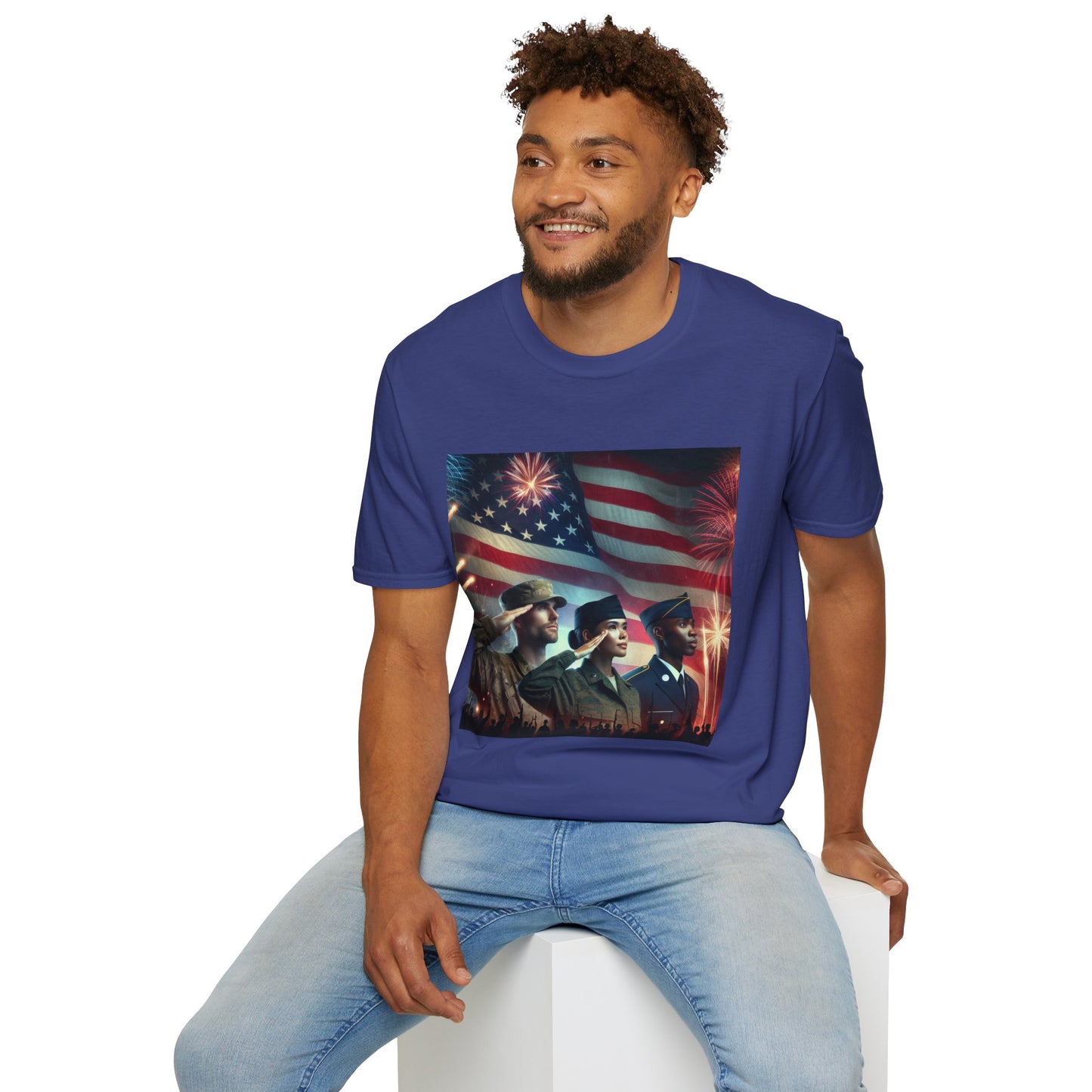 Solders Salute To America Softstyle T-Shirt