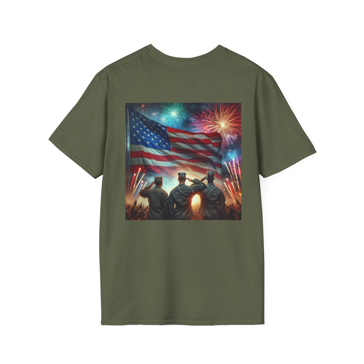 Solders Salute To America Softstyle T-Shirt