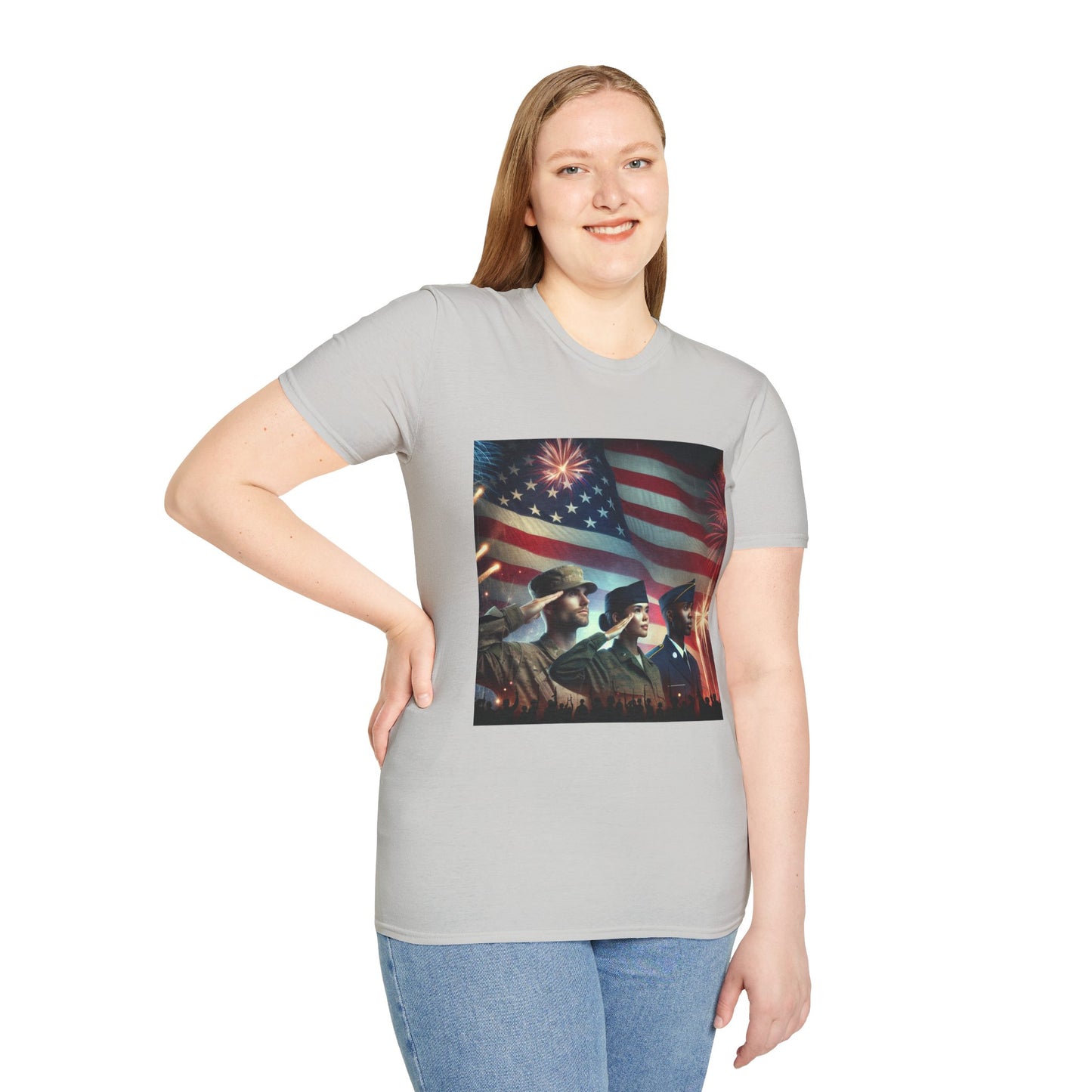 Solders Salute To America Softstyle T-Shirt