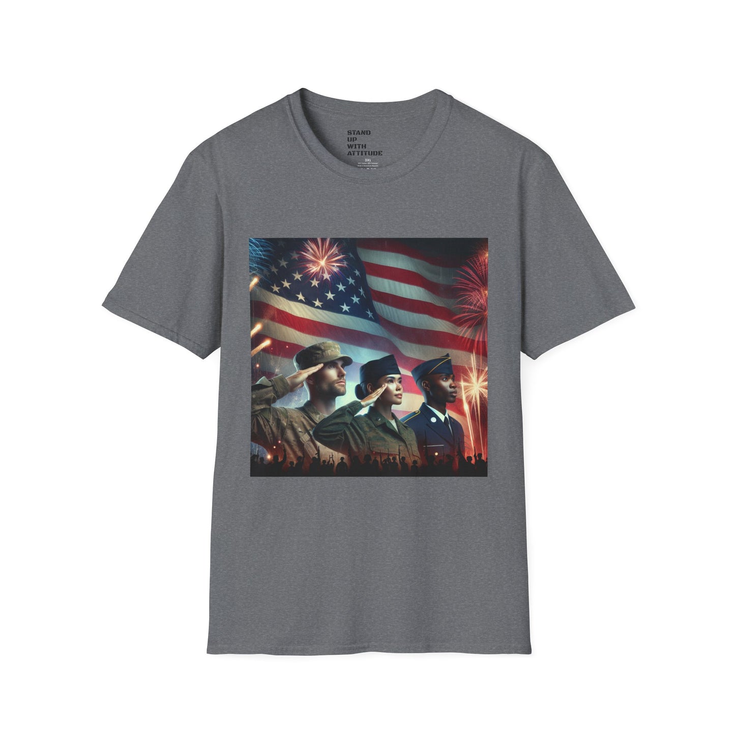 Solders Salute To America Softstyle T-Shirt