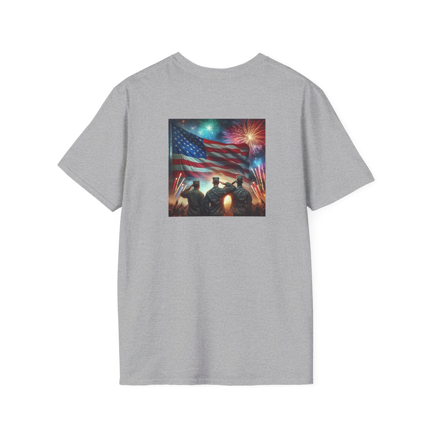 Solders Salute To America Softstyle T-Shirt