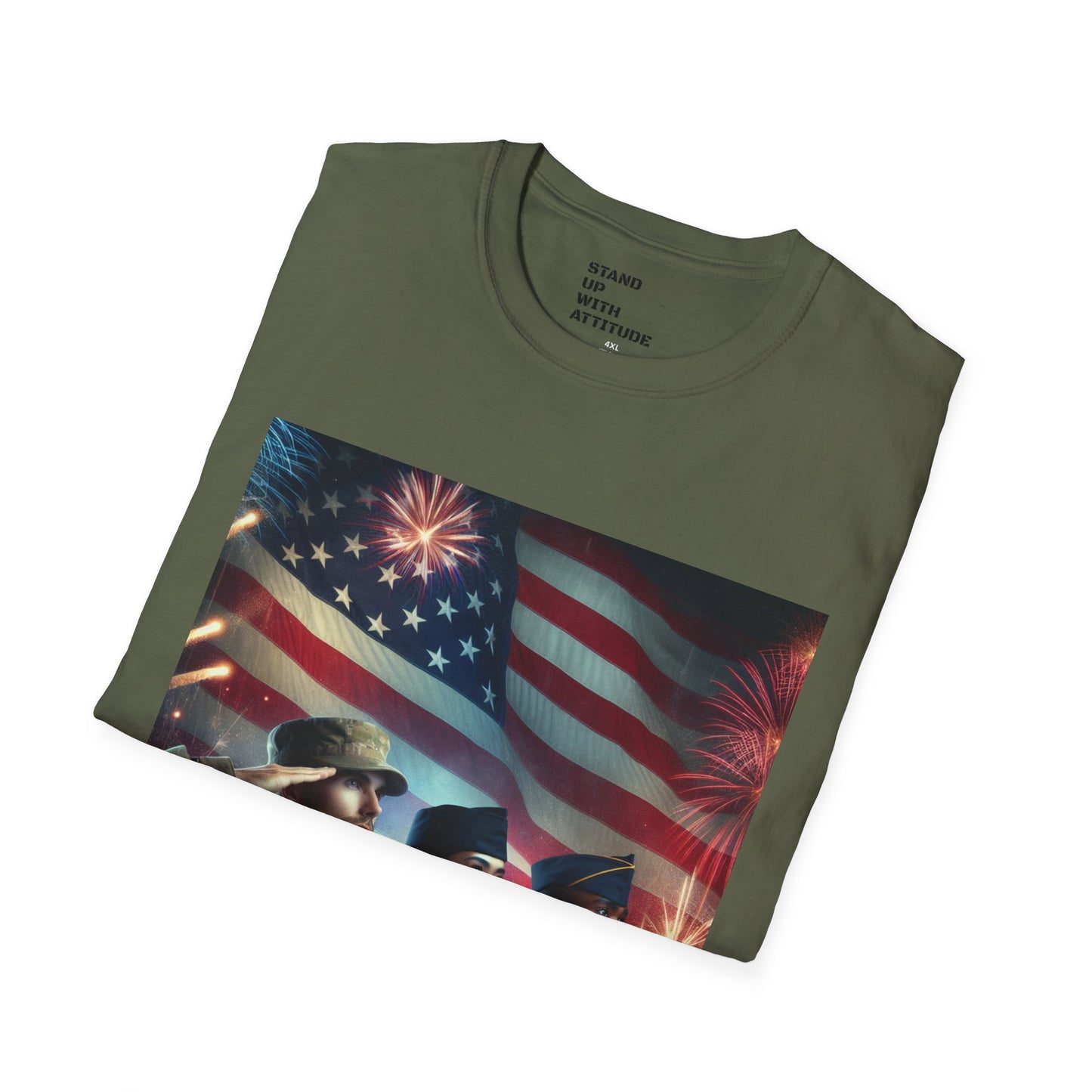 Solders Salute To America Softstyle T-Shirt