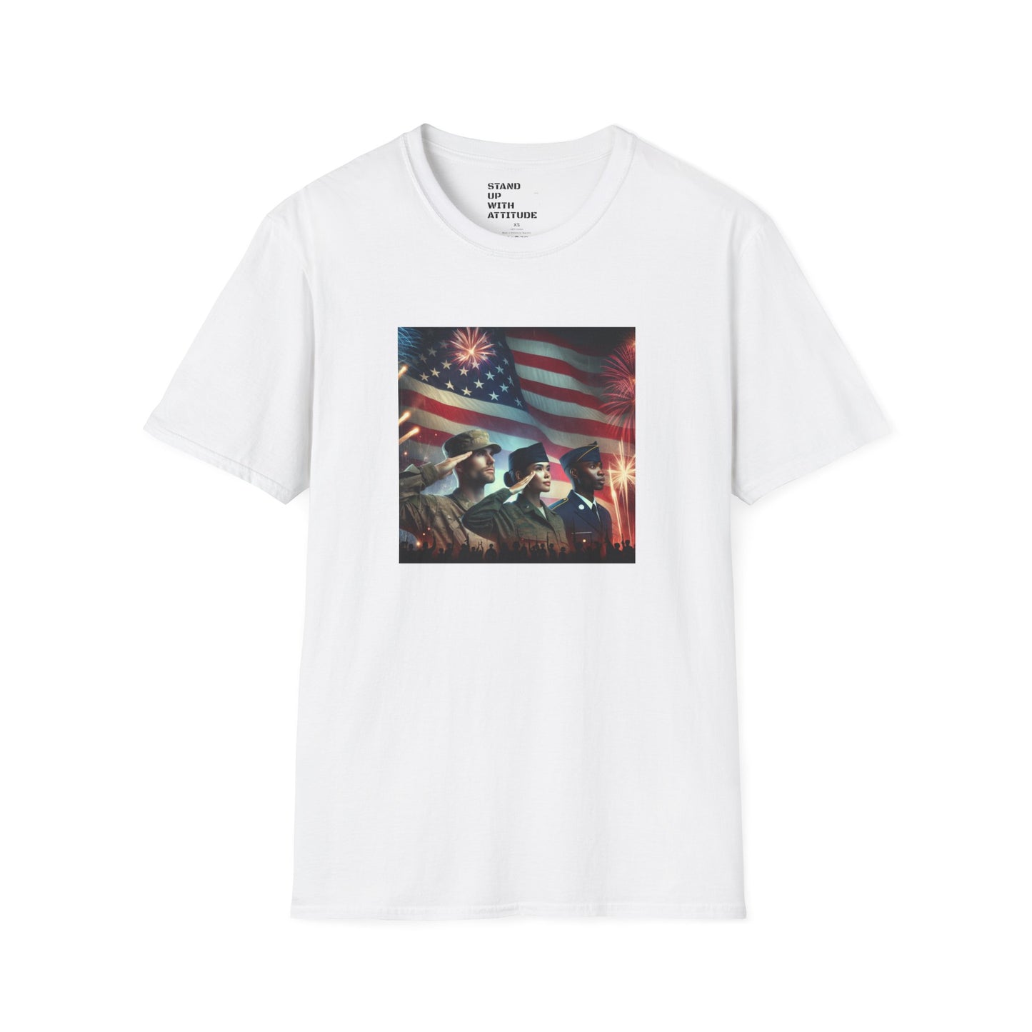 Solders Salute To America Softstyle T-Shirt