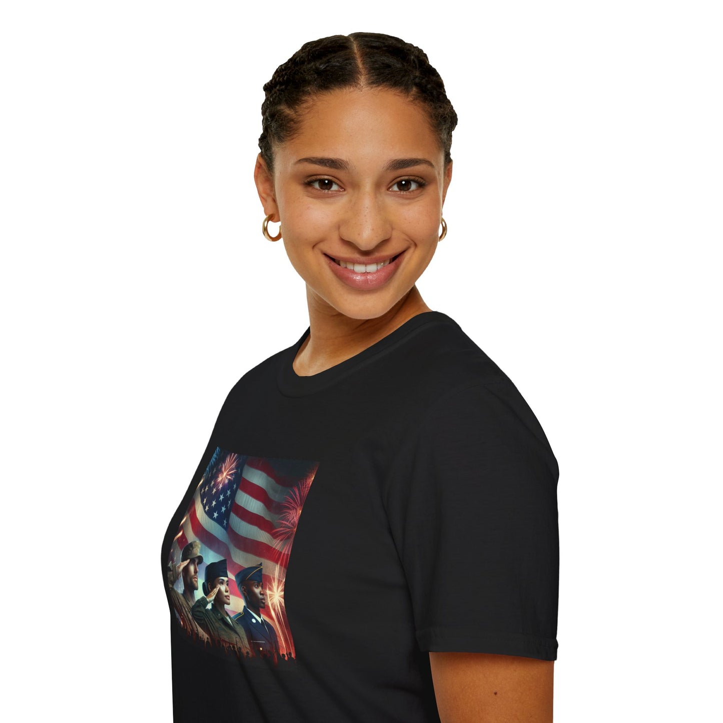 Solders Salute To America Softstyle T-Shirt