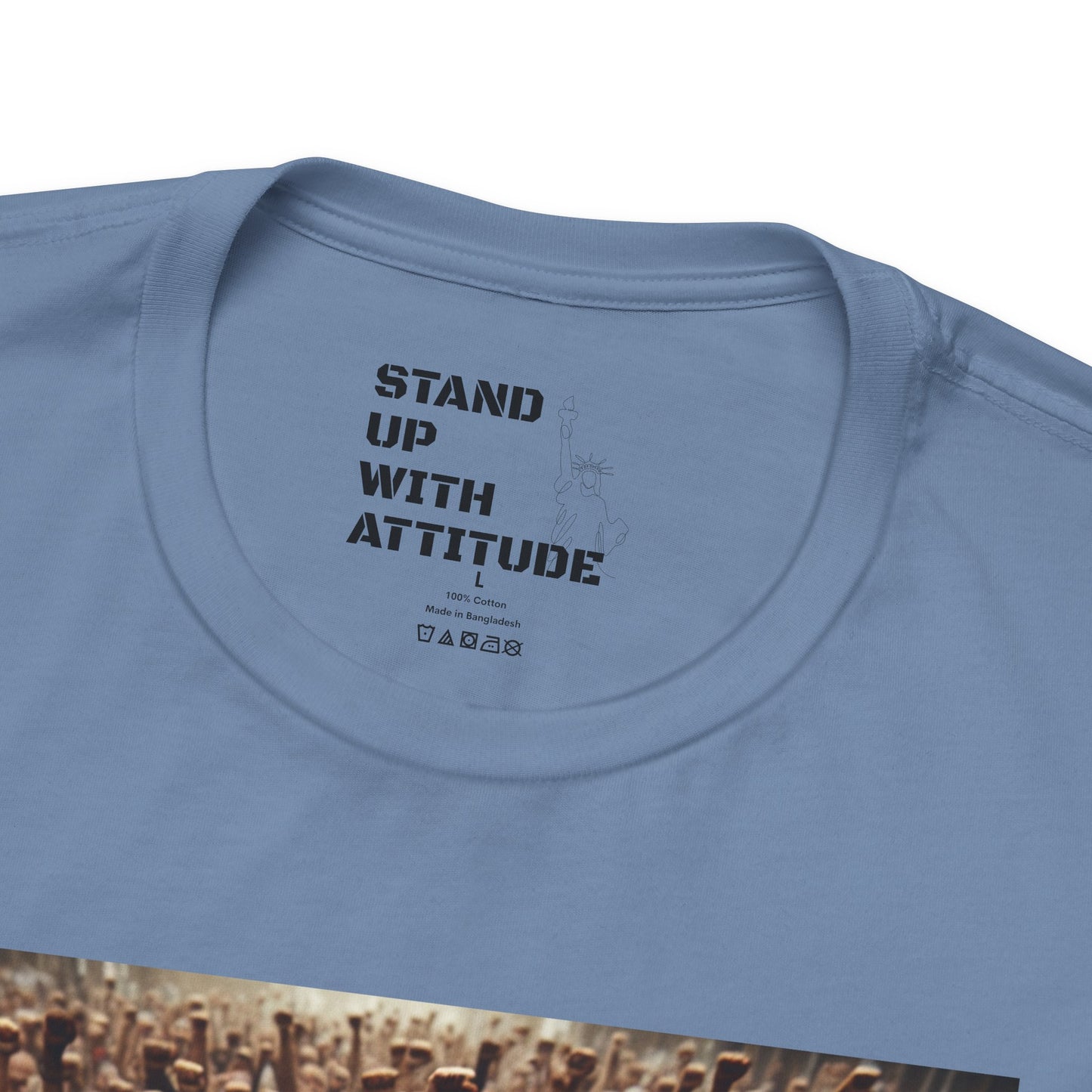 A Crowd Standing Up For What They Believe In Short Sleeve Tee