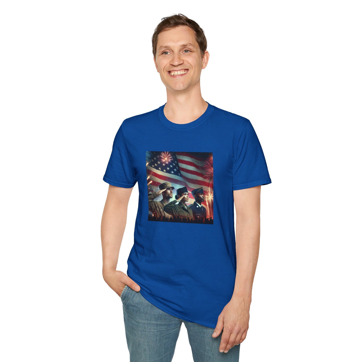 Solders Salute To America Softstyle T-Shirt