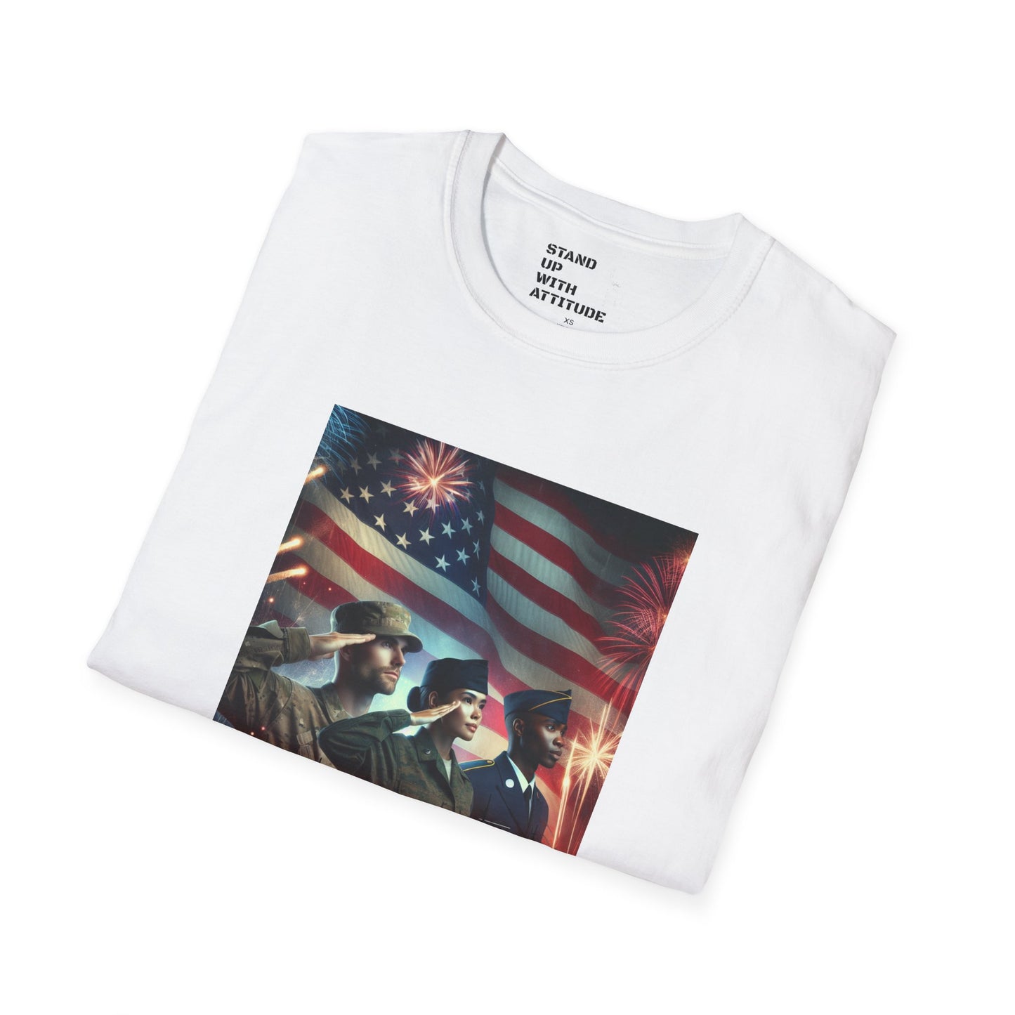 Solders Salute To America Softstyle T-Shirt