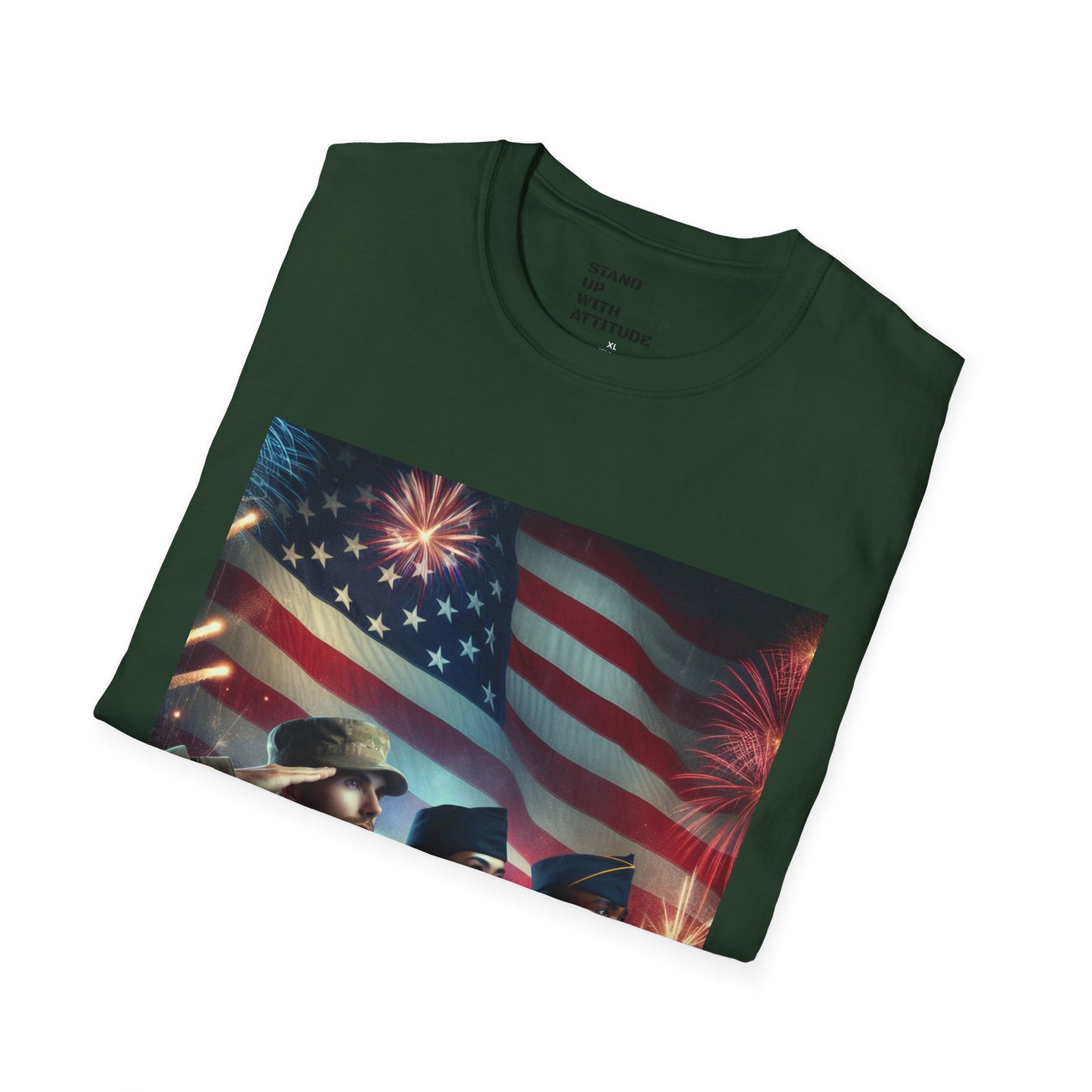 Solders Salute To America Softstyle T-Shirt