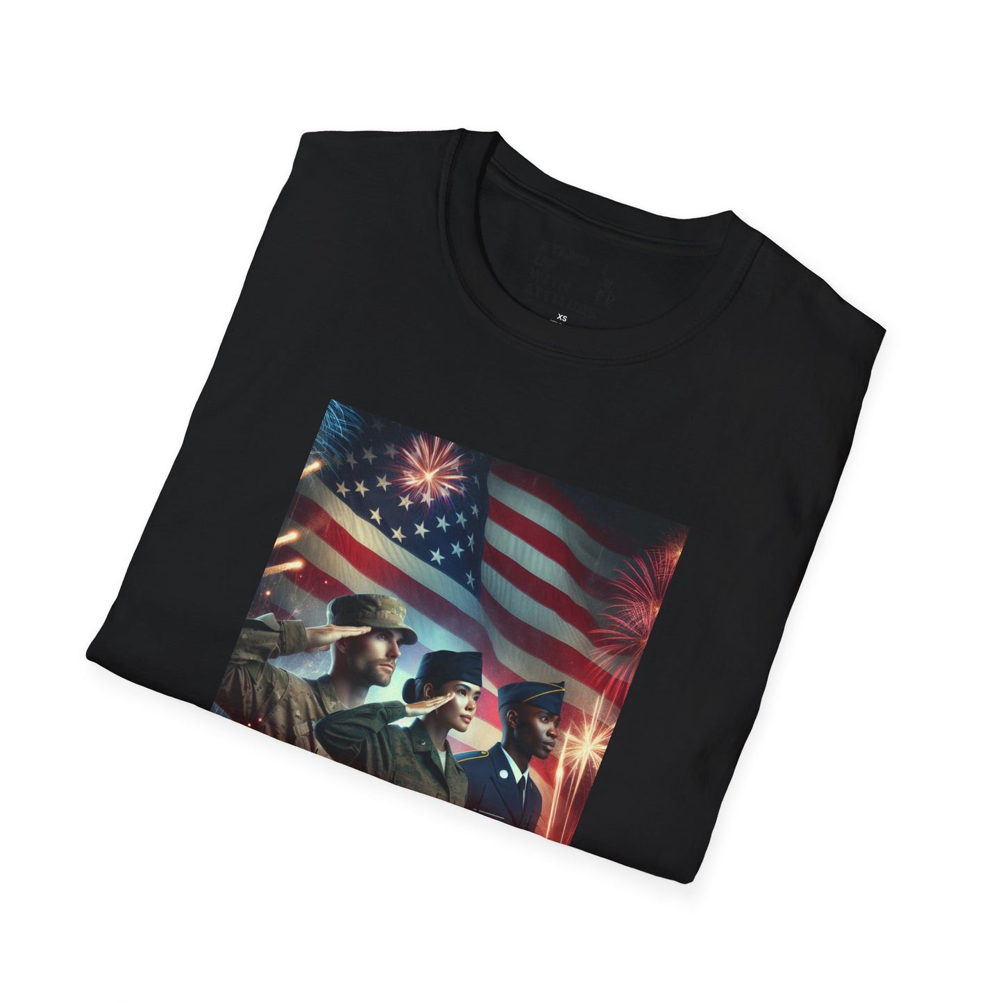 Solders Salute To America Softstyle T-Shirt